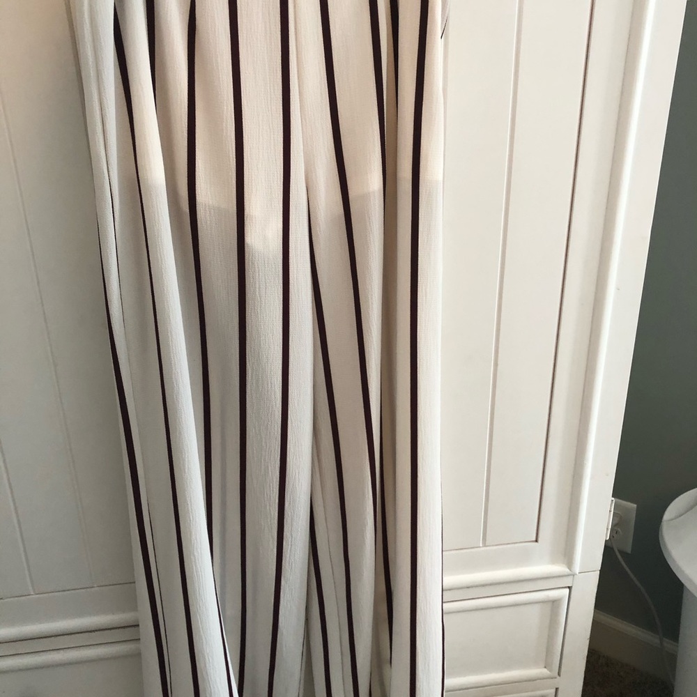 Long flowy striped pants